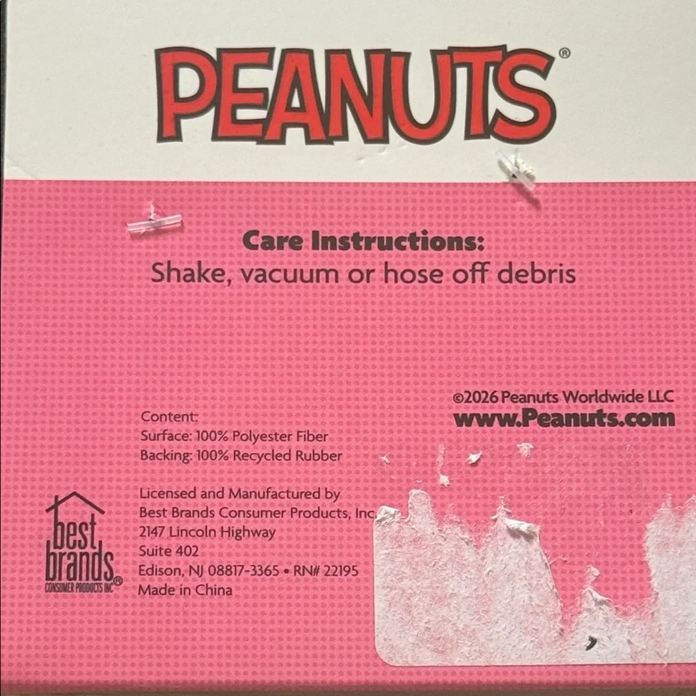 Peanuts : Valentines Red and Pink Snoopy Welcome Mat